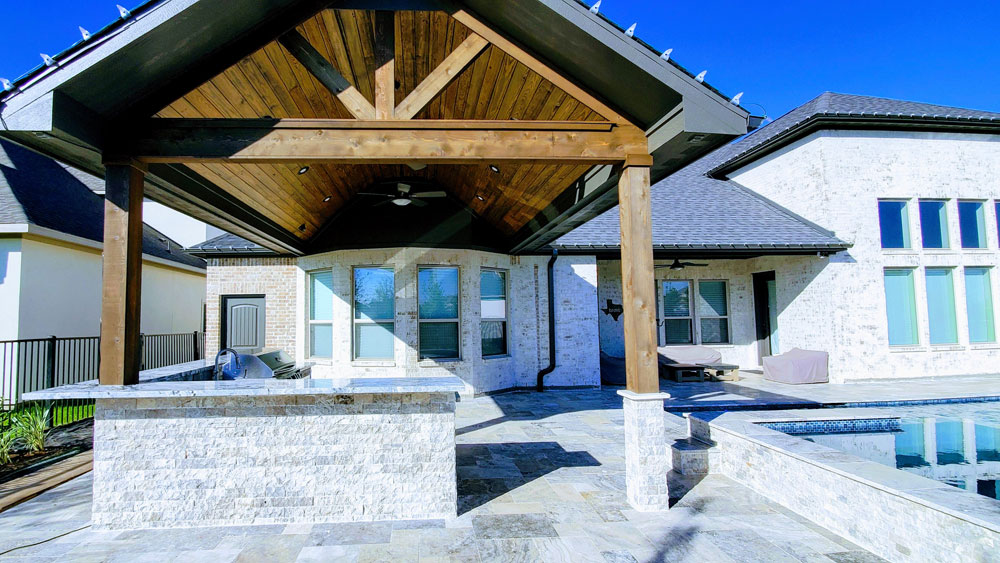 Covered patio and outdoor living